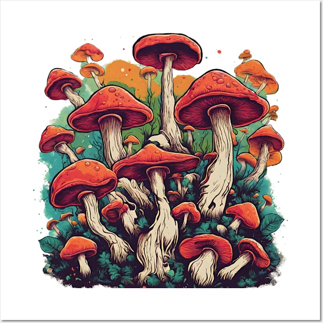 Vintage Mushrooms Wall Art by Kelly Jenkins